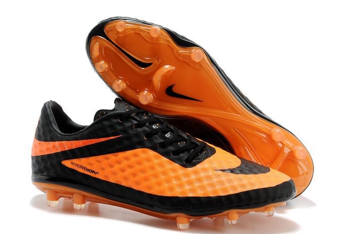 Nike HyperVenom Phantom FG Men's Firm Ground Boots Orange Black