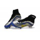 Newest Nike Nike Mercurial Superfly Heritage Football Cleats Silver Blue Yellow