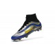 Newest Nike Nike Mercurial Superfly Heritage Football Cleats Silver Blue Yellow