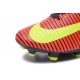 Cristiano Ronaldo Nike Mercurial Superfly V FG Football Cleats Crimson Volt Pink