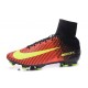 Cristiano Ronaldo Nike Mercurial Superfly V FG Football Cleats Crimson Volt Pink