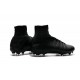 Cristiano Ronaldo Nike Mercurial Superfly V FG Football Cleats All Black