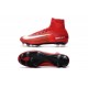 Cristiano Ronaldo Nike Mercurial Superfly V FG Football Cleats Red White