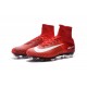 Cristiano Ronaldo Nike Mercurial Superfly V FG Football Cleats Red White