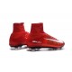 Cristiano Ronaldo Nike Mercurial Superfly V FG Football Cleats Red White