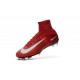 Cristiano Ronaldo Nike Mercurial Superfly V FG Football Cleats Red White