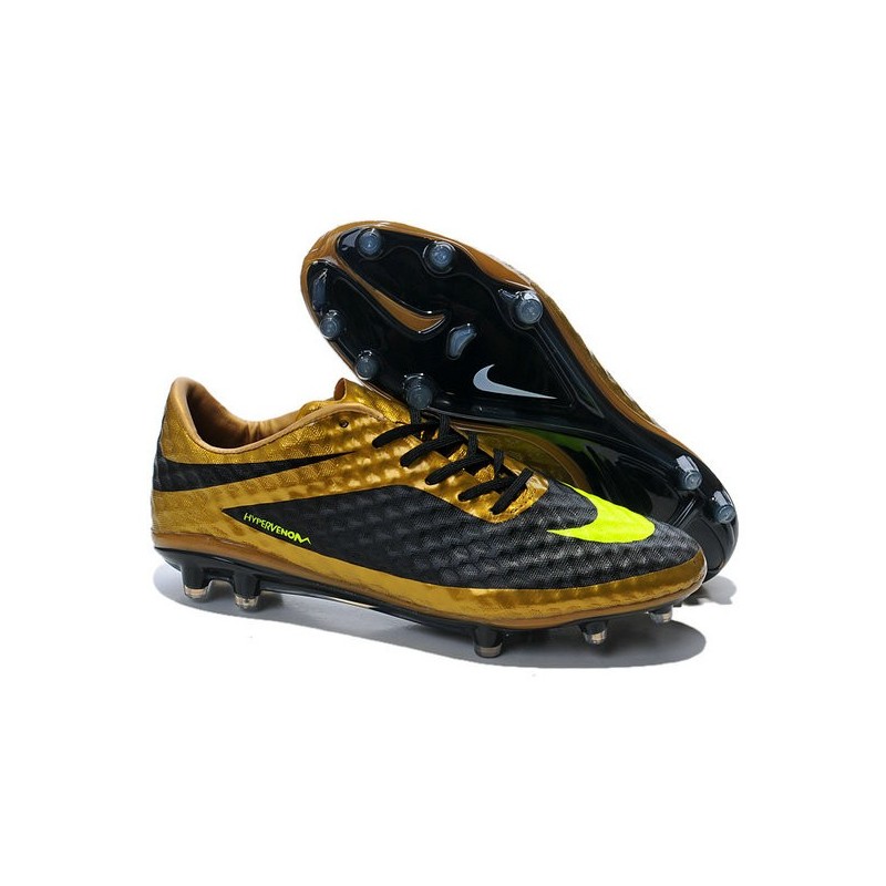 nike phantom football boots black and gold