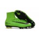 New Nike 2016 Mercurial Superfly 5 FG ACC Boots Green Black