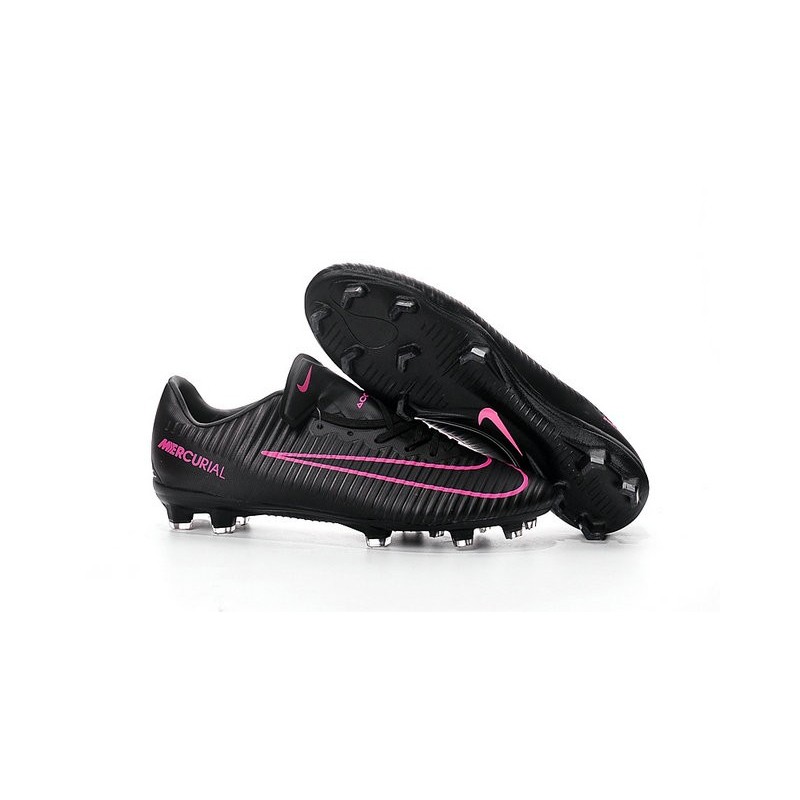 black and pink nike soccer cleats