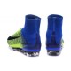 New Nike 2016 Mercurial Superfly 5 FG ACC Boots Green Blue Black