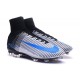 New Nike 2016 Mercurial Superfly 5 FG ACC Boots White Blue Black
