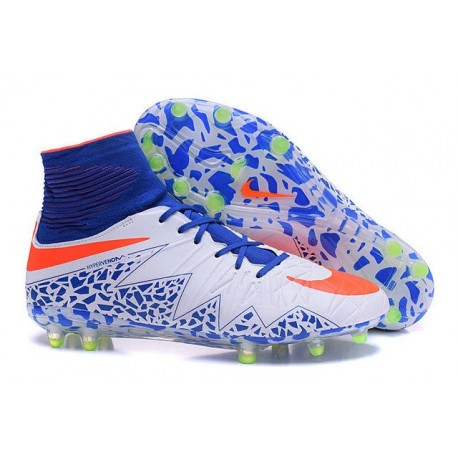 red and blue nike cleats