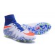 Neymar Football Cleats Nike Hypervenom Phantom II FG White Red Blue