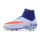 Neymar Football Cleats Nike Hypervenom Phantom II FG White Red Blue