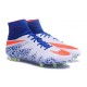 Neymar Football Cleats Nike Hypervenom Phantom II FG White Red Blue