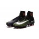 Nike Mercurial Superfly V FG High Top Firm Ground Shoes Black Purple White