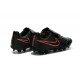 News Men Nike Magista Opus II FG Soccer Shoes Black Crimson