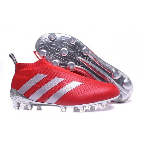 Paul Pogba Top adidas Ace16+ Purecontrol FG Soccer Cleat Red Silver