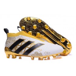 adidas Stellar Pack Ace16+ Purecontrol FG Soccer Cleat White Gold