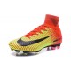 Nike Mercurial Superfly V FG High Top Firm Ground Shoes Red Green Black