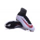 Nike Mercurial Superfly V FG High Top Firm Ground Shoes White Red Black
