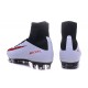 Nike Mercurial Superfly V FG High Top Firm Ground Shoes White Red Black
