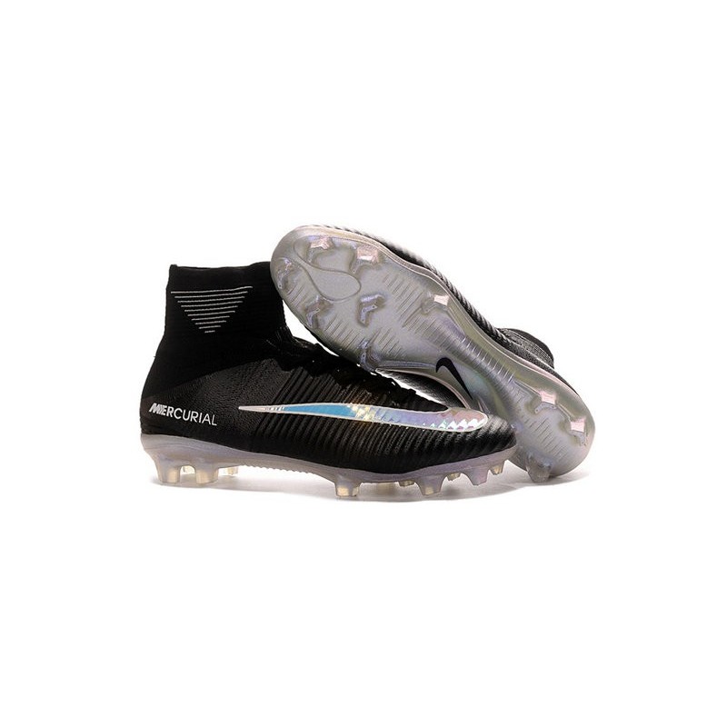 silver nike high tops