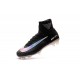 Nike Mercurial Superfly V FG High Top Firm Ground Shoes Black Silver