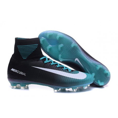 blue and white nike football boots