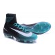 Nike Mercurial Superfly V FG Men Soccer Boots Black Blue White