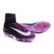 Nike Mercurial Superfly V FG Men Soccer Boots Black Purple White