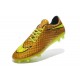 Neymar's Nike HyperVenom Phantom FG ACC Cleats Gold Volt Black