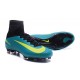 Nike Mercurial Superfly V FG Men Soccer Boots Blue Yellow