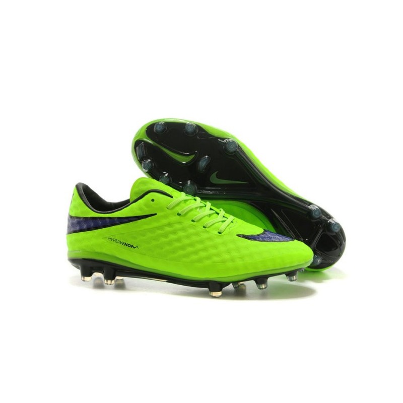 nike hypervenom purple and green