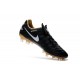 Nike Tiempo Legend VI FG ACC K-Leather Football Cleat Black Gold White