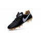 Nike Tiempo Legend VI FG ACC K-Leather Football Cleat Black Gold White