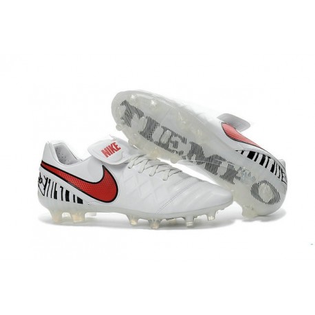 nike football cleats white and red