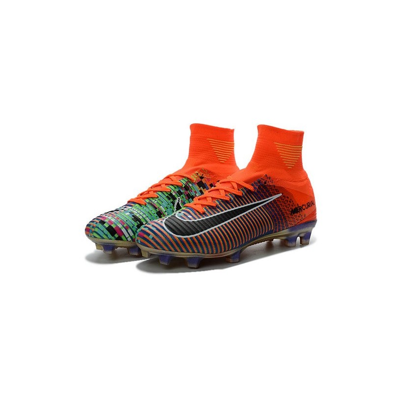 nike mercurial green and orange