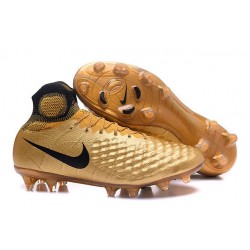 New Nike Magista Obra II FG ACC Soccer Cleats Golden Black