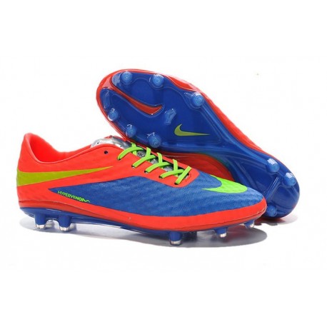 Neymar's Nike HyperVenom Phantom FG ACC Cleats Purple Crimson Green