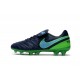 Nike Tiempo Legend VI FG ACC K-Leather Football Cleat Black Green