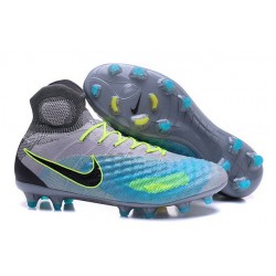 Nike Magista Obra 2 FG Mens Top Football Shoes Grey Blue Black