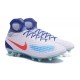 Nike Magista Obra 2 FG Mens Top Football Shoes White Blue