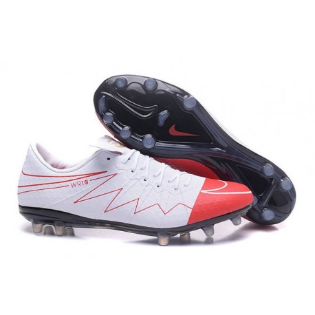 Nike Hypervenom Phinish FG ACC Wayne Rooney White Red Soccer Cleats