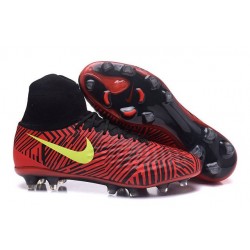 Nike Magista Obra 2 FG Mens Top Football Shoes Red Black Yellow