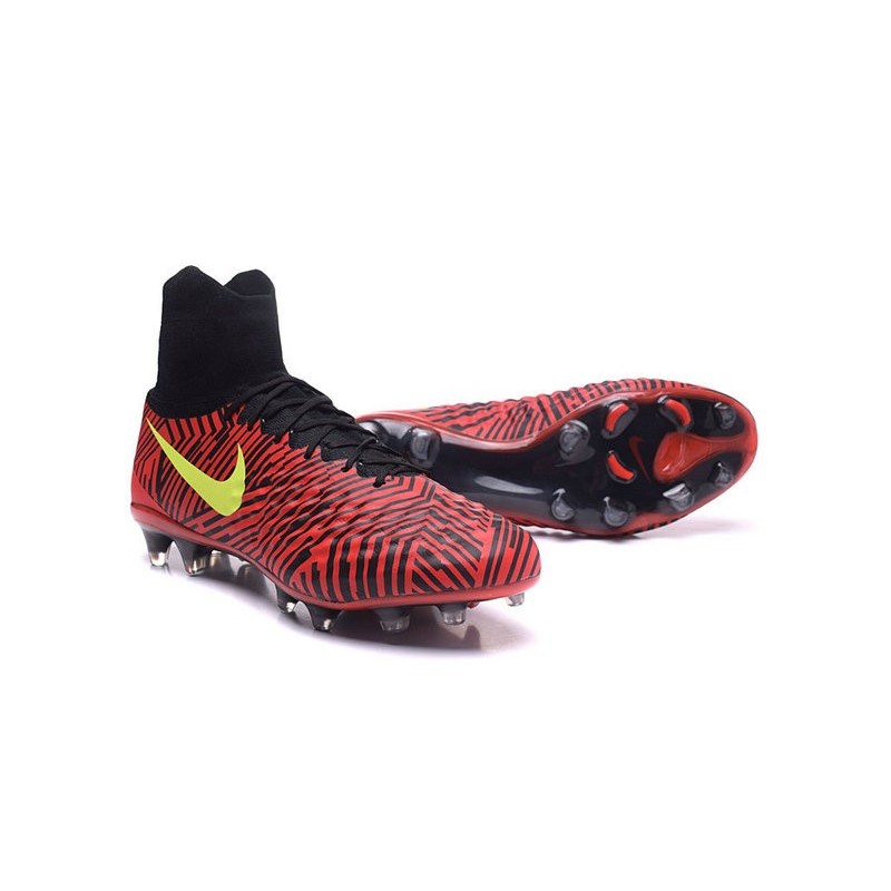 Nike Magista Obra 2 FG Mens Top Football Shoes Red Black Yellow