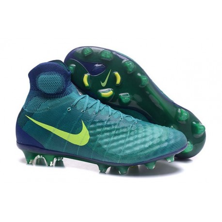 Nike Magista Obra II FG Firm Ground Soccer Cleat Jade Volt Obsidian