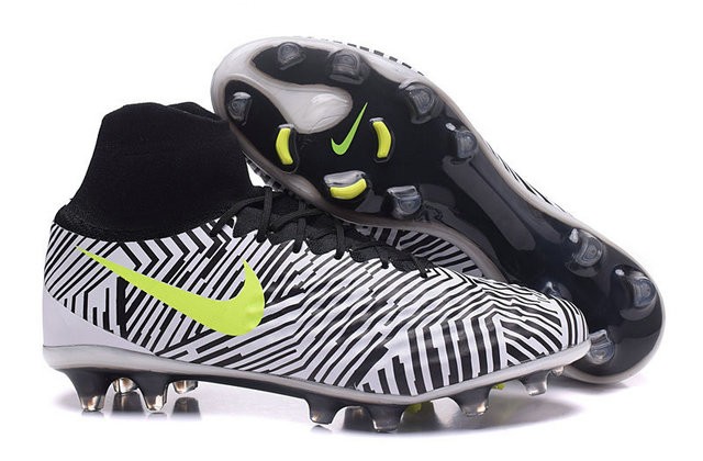 Nike Magista Obra II FG Firm Ground Soccer Cleat Zebra Volt