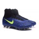 Nike Magista Obra II FG Firm Ground Soccer Cleat Blue Black Volt