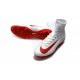 New Nike Mercurial Superfly 5 FG Firm Ground Football Cleats White Red